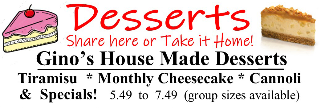 Desserts Menu