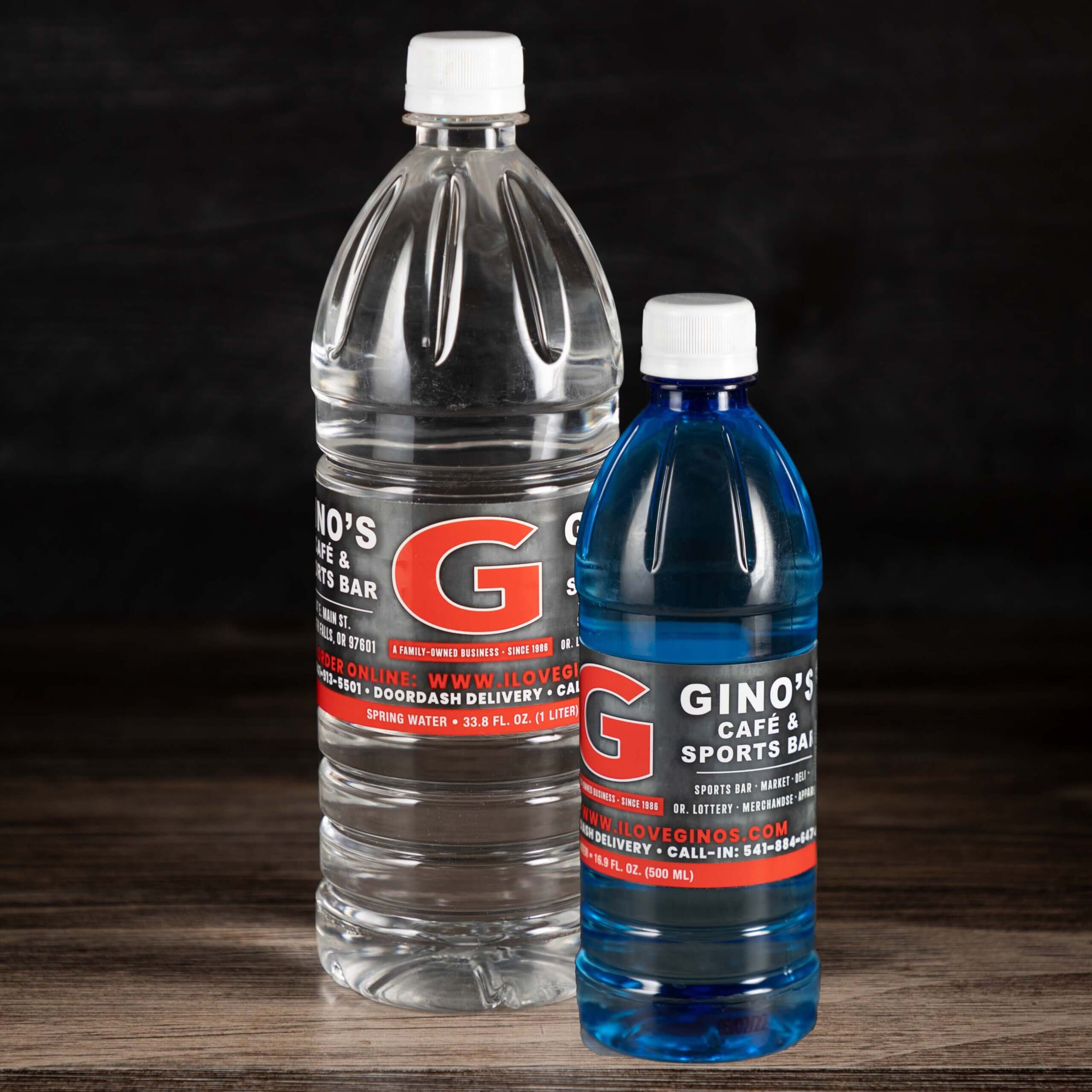 Gino's Water Bottles